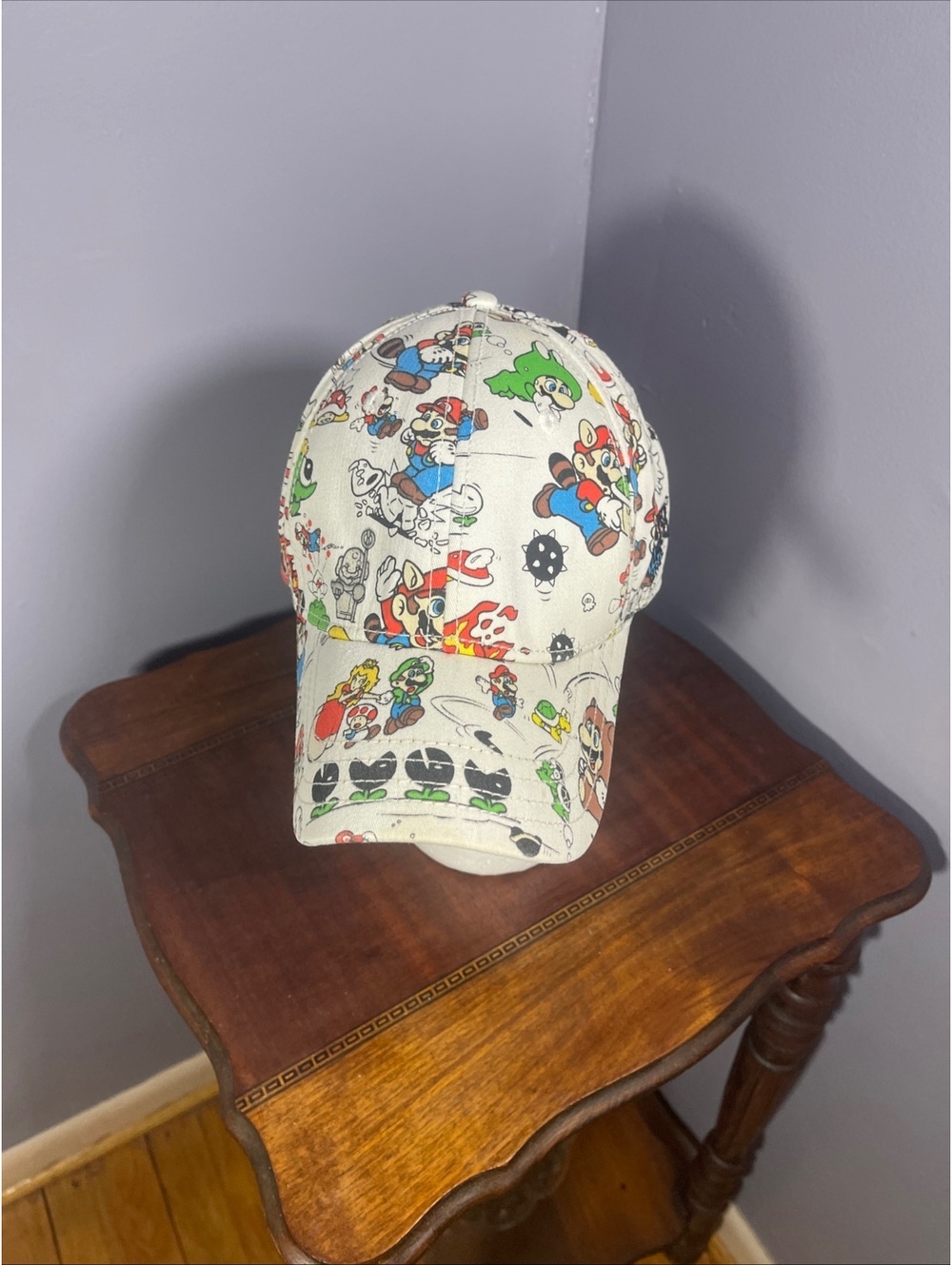 Nintendo Super Mario Characters Printed Baseball Cap